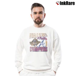 Men’s Atlanta Braves 1995 World Series Crewneck Sweatshirt in white | Cozy Fabric, Clean Style