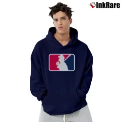 Men’s Atlanta Braves Blooper Mascot Major League Brews Pullover Hoodie in navy | Cozy, Durable, Modern Fit