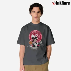 Men’s Atlanta Hawks Basketball Player Mickey Mouse Classic T-Shirt in charcoal | Soft, Breathable Everyday Wear