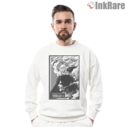 Attack On Titan Black And White Manga Panel Shirt on graphic shirt for men graphic tee