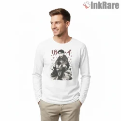 Attack On Titan Hero Over Fallen Titan Shirt on white long sleeve shirt for men graphic tee
