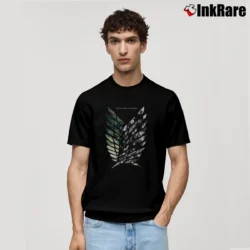 Men’s Attack On Titan Logo Classic T-Shirt in black | Soft, Breathable Everyday Wear