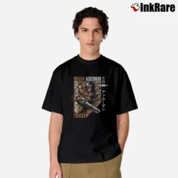 Men’s Attack On Titan Mikasa Classic T-Shirt in black | Soft, Breathable Everyday Wear