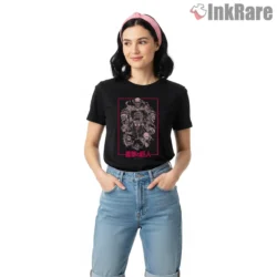 Attack On Titan Titan Horde Neon Line Shirt on black short sleeve shirt for women graphic tee