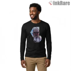 Attack On Titan Wall Gaze Colossal Titan Shirt on black long sleeve shirt for men graphic tee