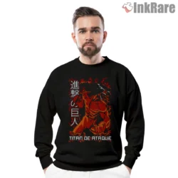 Attack Titan Crimson Rampage Shirt on graphic shirt for men graphic tee