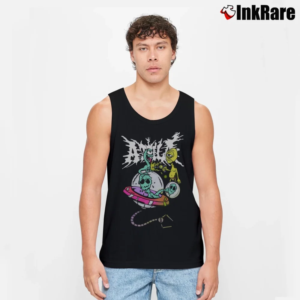 Men’s Attila Ufo Tank Top in black | Breathable, Active-Friendly Design