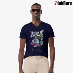 Men’s Attila Ufo V-Neck Tee in navy | Sharp, Breathable, Everyday Staple