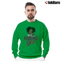 Men’s Auburn Tigers Black Girl Fan Graphic Crewneck Sweatshirt in irish green | Cozy Fabric, Clean Style