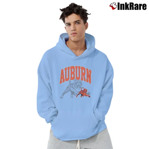 Auburn Tigers Football Men’s Pullover Hoodie in light blue – Ultimate Warmth Men’s Auburn Tigers Football Pullover Hoodie in light blue | Cozy, Durable, Modern Fit