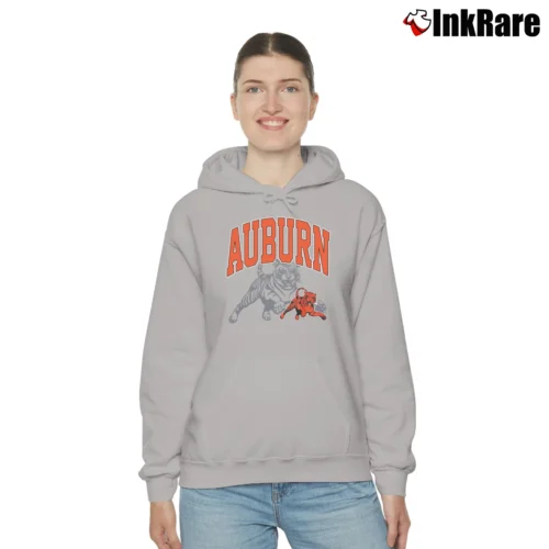 Auburn Tigers Football Women’s Cozy Hoodie in sport grey – Urban Chic Women’s Auburn Tigers Football Cozy Hoodie in sport grey | Warm, Structured, Stylish