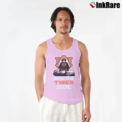Men’s Auburn Tigers Football Star Wars Crossover Tank Top in light pink | Breathable, Active-Friendly Design