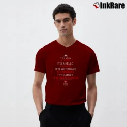 Men’s Auburn Tigers It's War Eagle Team V-Neck Tee in maroon | Sharp, Breathable, Everyday Staple