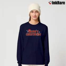 Women’s Auburn Tigers Merry Christmas Fan Long-Sleeve Top in navy | Sleek, Versatile, All-Season