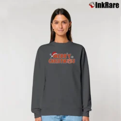 Women’s Auburn Tigers Merry Christmas Fan Relaxed Sweatshirt in charcoal | Soft, Laid-Back Vibe