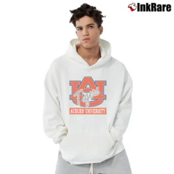 Men’s Auburn Tigers Retro SEC Pullover Hoodie in white | Cozy, Durable, Modern Fit