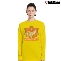 Women’s Auburn Tigers Retro SEC Long-Sleeve Top in yellow | Sleek, Versatile, All-Season