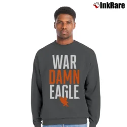 Men’s Auburn Tigers War Damn Eagle Crewneck Sweatshirt in charcoal | Cozy Fabric, Clean Style