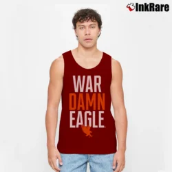 Men’s Auburn Tigers War Damn Eagle Tank Top in maroon | Breathable, Active-Friendly Design