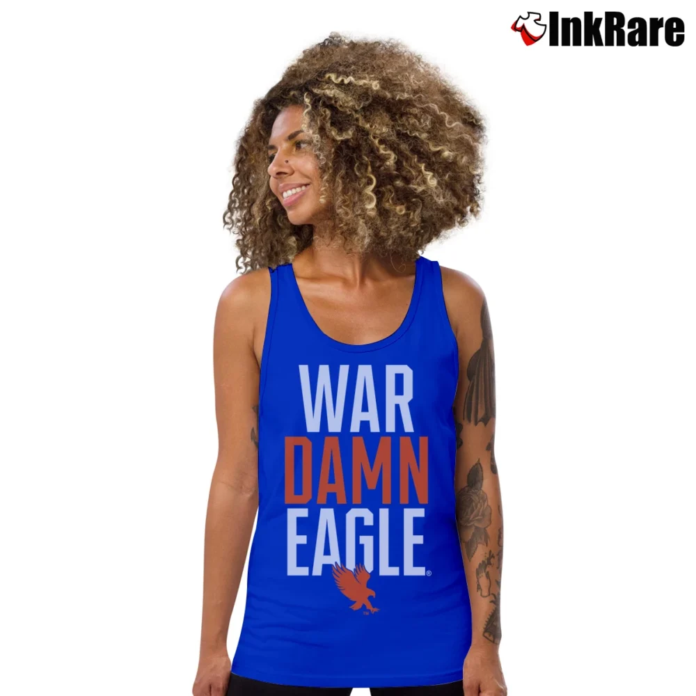 Women’s Auburn Tigers War Damn Eagle Tank Top in royal blue | Lightweight, Movement-Friendly