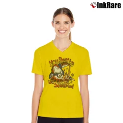 Women’s Auburn Vs LSU Tigers Rank Em Spank Em Fan V-Neck Tee in yellow | Chic Neckline, Soft Texture