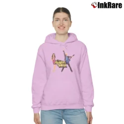 Women’s Austin And Ally Turn It Up Graphic Cozy Hoodie in light pink | Warm, Structured, Stylish
