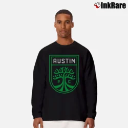 Men’s Austin FC Logo Long-Sleeve Shirt in black | Sleek, Lightweight, Year-Round Wear