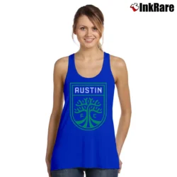 Women’s Austin FC Logo Tank Top in royal blue | Lightweight, Movement-Friendly