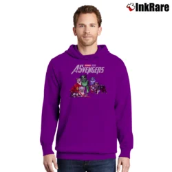 Men’s Australian Shepherd Avengers Endgame Marvel Pullover Hoodie in purple | Cozy, Durable, Modern Fit