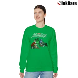 Women’s Australian Shepherd Avengers Endgame Marvel Relaxed Sweatshirt in irish green | Soft, Laid-Back Vibe