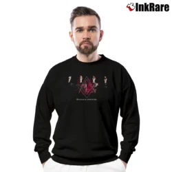 Men’s Ava Angels And Airwaves Crewneck Sweatshirt in black | Cozy Fabric, Clean Style