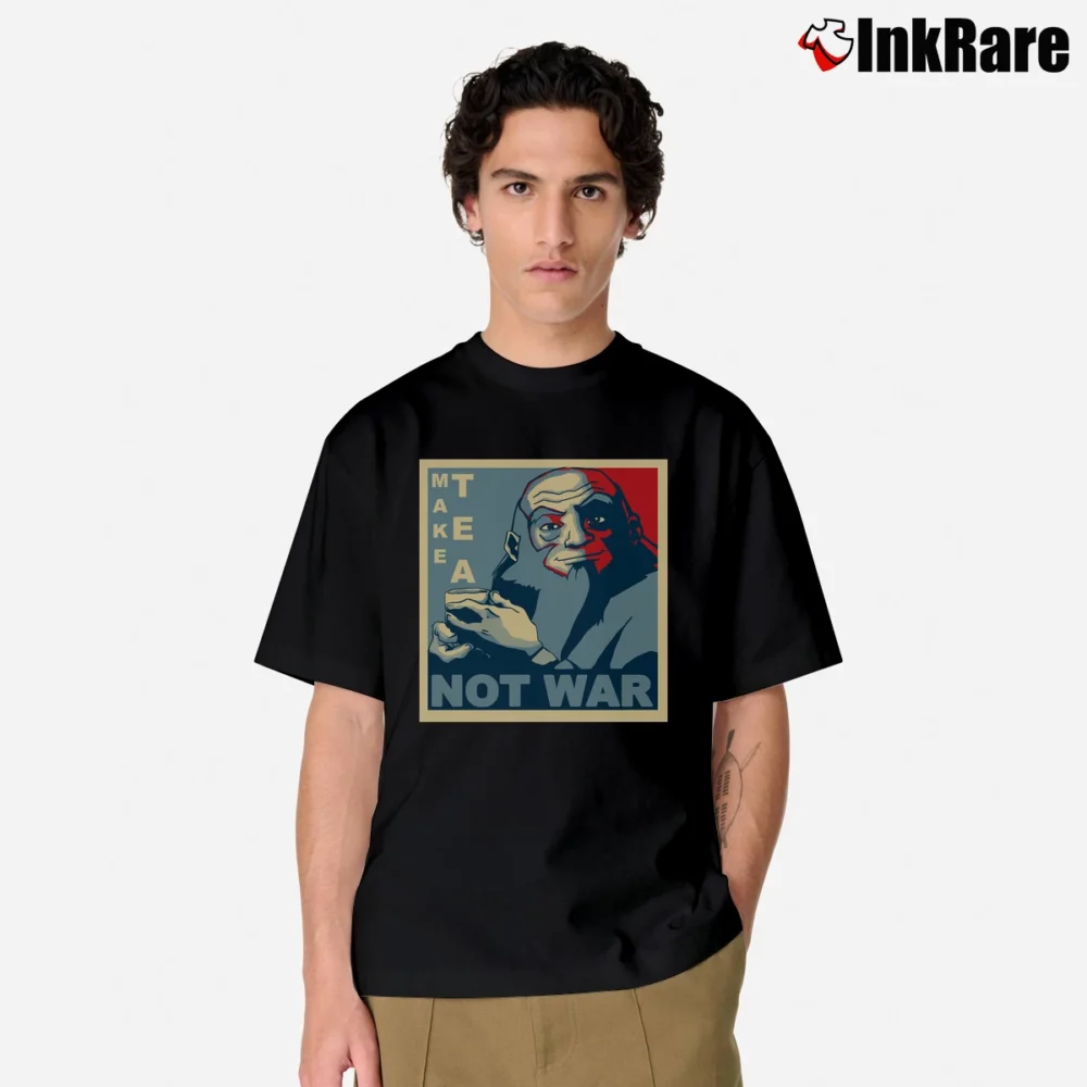 Men’s Avatar Iroh Make Tea Not War Classic T-Shirt in black | Soft, Breathable Everyday Wear