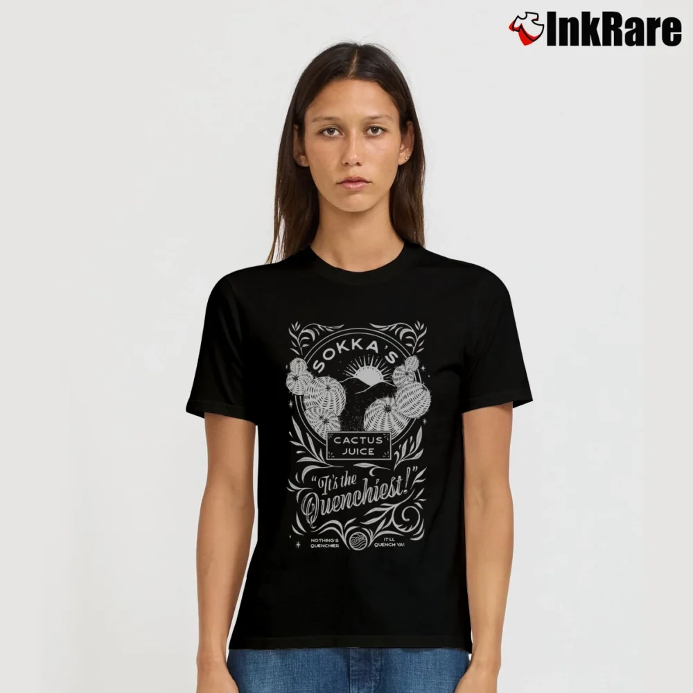Women’s Avatar Sokka Cactus Juice T-Shirt in black | Soft, Flattering Fit