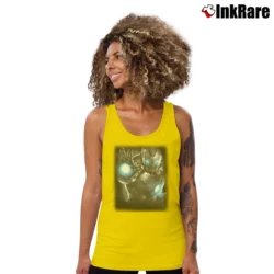 Women’s Avengers Age Of Ultron Iron Darkness Marvel Tank Top in yellow | Lightweight, Movement-Friendly