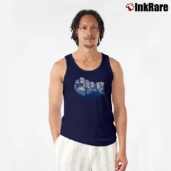 Men’s Avengers Age Of Ultron Mount Rushmore Marvel Tank Top in navy | Breathable, Active-Friendly Design