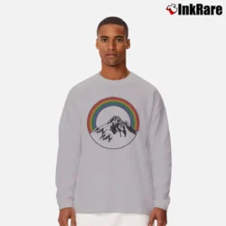 Men’s Aviator Nation Mountain Rainbow Long-Sleeve Shirt in sport grey | Sleek, Lightweight, Year-Round Wear