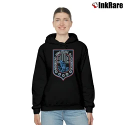 Women’s AWA Wrestling Neon Cozy Hoodie in black | Warm, Structured, Stylish
