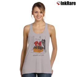 Women’s B Kliban Adopt A Cat Funny Animation Tank Top in sport grey | Lightweight, Movement-Friendly