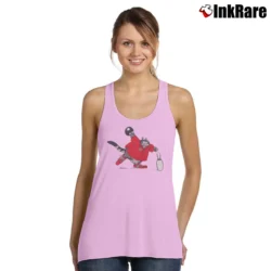 Women’s B Kliban Funny Fat Cat Bowling 90s Vintage Style Tank Top in light pink | Lightweight, Movement-Friendly