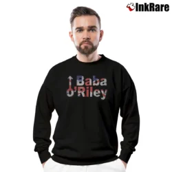 Men’s Baba O'riley Graphic Crewneck Sweatshirt in black | Cozy Fabric, Clean Style