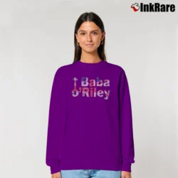 Women’s Baba O'riley Graphic Relaxed Sweatshirt in purple | Soft, Laid-Back Vibe