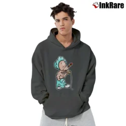 Men’s Baby Face Finster Bugs Bunny Looney Tunes Retro Pullover Hoodie in charcoal | Cozy, Durable, Modern Fit