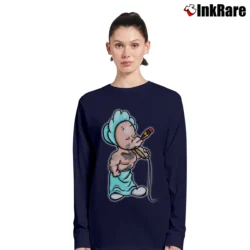 Women’s Baby Face Finster Bugs Bunny Looney Tunes Retro Long-Sleeve Top in navy | Sleek, Versatile, All-Season