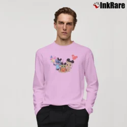 Men’s Baby Yoda Stitch Groot Avenger Disney Halloween Long-Sleeve Shirt in light pink | Sleek, Lightweight, Year-Round Wear