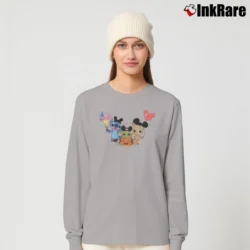 Women’s Baby Yoda Stitch Groot Avenger Disney Halloween Long-Sleeve Top in sport grey | Sleek, Versatile, All-Season