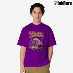 Men’s Back To The Future 80s Classic T-Shirt in purple | Soft, Breathable Everyday Wear