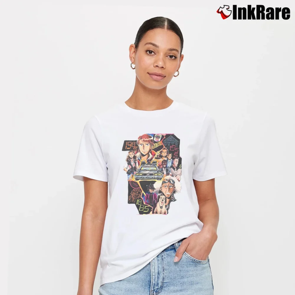 Women’s Back To The Future Anime T-Shirt in white | Soft, Flattering Fit