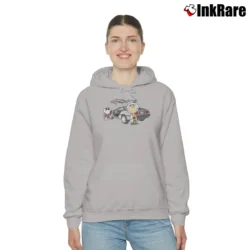 Women’s Back To The Future Charlie Brown Snoopy Cozy Hoodie in sport grey | Warm, Structured, Stylish