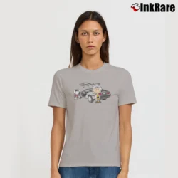 Women’s Back To The Future Charlie Brown Snoopy Signature T-Shirt in sport grey | Soft, Flattering Fit
