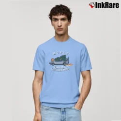 Men’s Back To The Future Christmas Classic T-Shirt in light blue | Soft, Breathable Everyday Wear